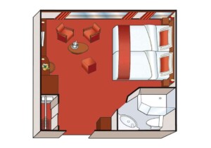 アマデウス・ブリリアント スイート フレンチバルコニー付き 22m²（2）