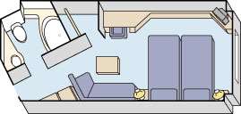飛鳥Ⅱ Kステート 角窓（バルコニーなし）／18.4㎡（2）