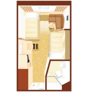 にっぽん丸 コンフォートステート 3階 14m²／2階 14m²（2）