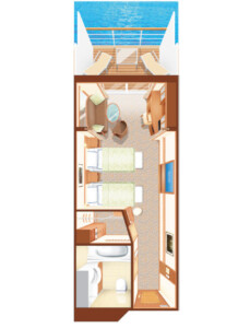 にっぽん丸 ジュニアスイート 6階 31m²（バルコニー付き）（2）