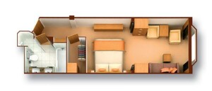シーボン・オデッセイ オーシャンビュー・スイート（バスタブ付/約28㎡）（2）