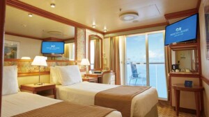 サファイア・プリンセス 海側バルコニー（前方・後方） 約22～29m² プリンセス・スタンダード（1）