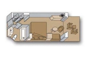ホーランド・ウエステルダム ベランダステートルーム 約20m² ※べランダを含めた広さとなります。（2）